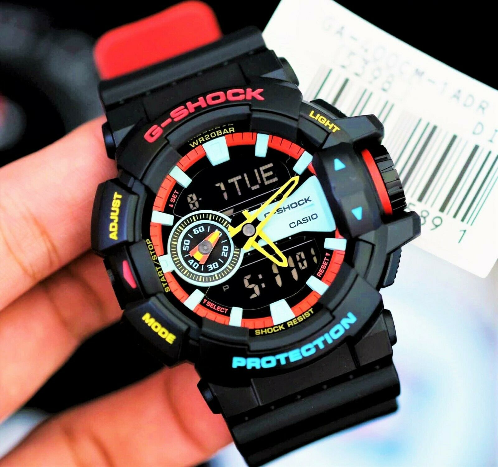 BRAND NEW CASIO G SHOCK GA 400CM 1 RASTA HYPER COLORS RARE LIMITED 100 GENUINE WatchCharts Marketplace