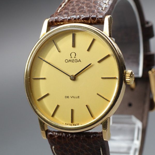[EXC+5] Vintage OMEGA De Ville Cal. 625 Gold 32mm Men's Manual Watch ...