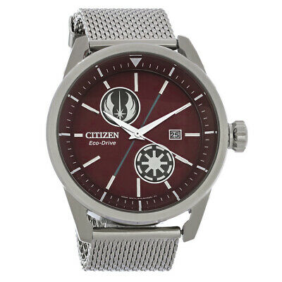 Citizen Eco Drive Star Wars Prequel Mens Stainless Steel Watch AW1366 83W WatchCharts Marketplace