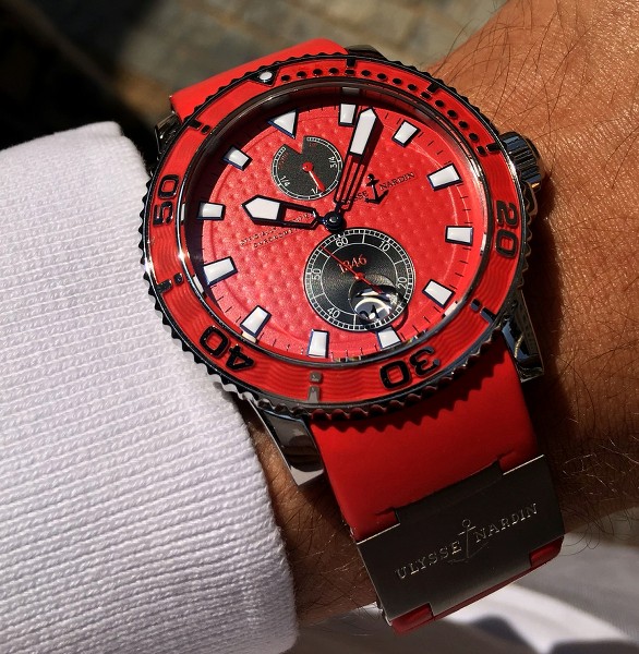 FS Ulysse Nardin Maxi Marine Diver Red Edition 43mm 263 33