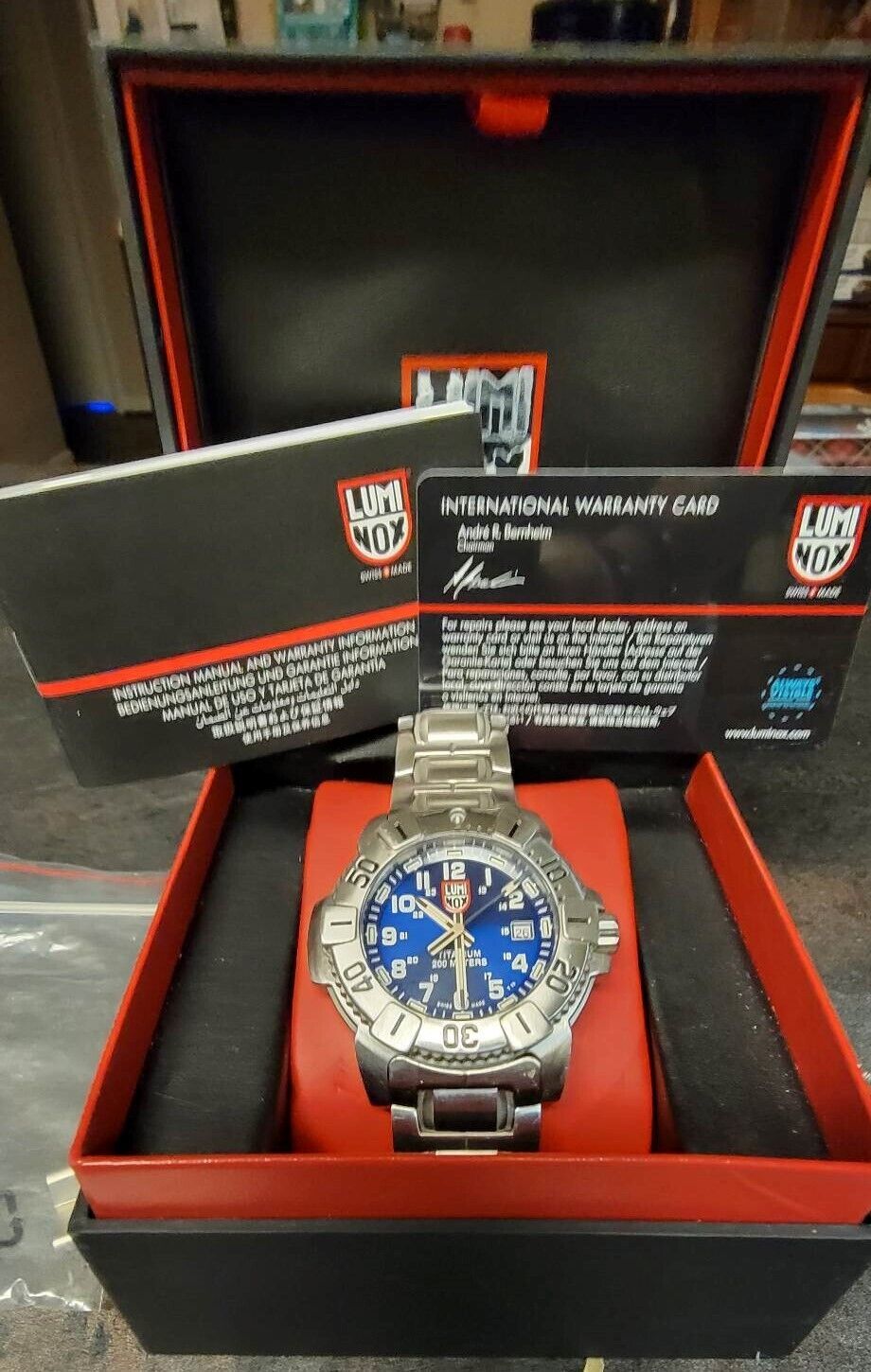 Luminox Mens Navy Seal Watch, 6100/6200 Series Stainless Steel OEM