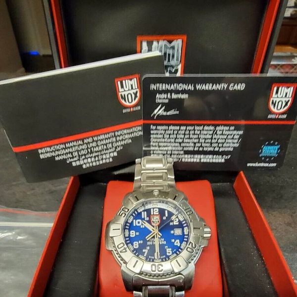 Luminox Mens Navy Seal Watch, 6100/6200 Series Stainless Steel OEM