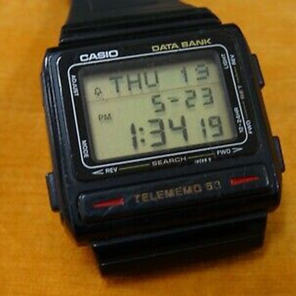 VINTAGE CASIO 1980 (262) DATA BANK 50 DB-50 5 ALARMS