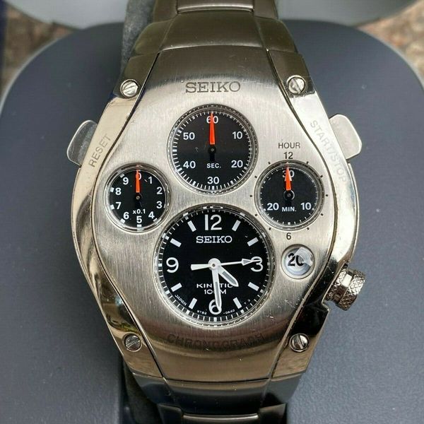 SEIKO SPORTURA KINETIC 9T82-0A50 FULL FIRST GENERATION VERY RARE ...