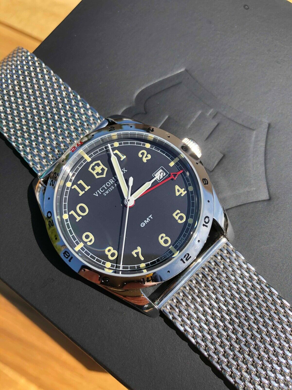 Swiss army gmt clearance watch