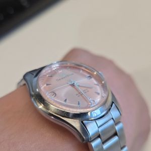 ORIENT STAR 597302-70 サーモンピンク オリエントスター Orient Star Explorient Salmon Dial 34mm 597302-70 men/women