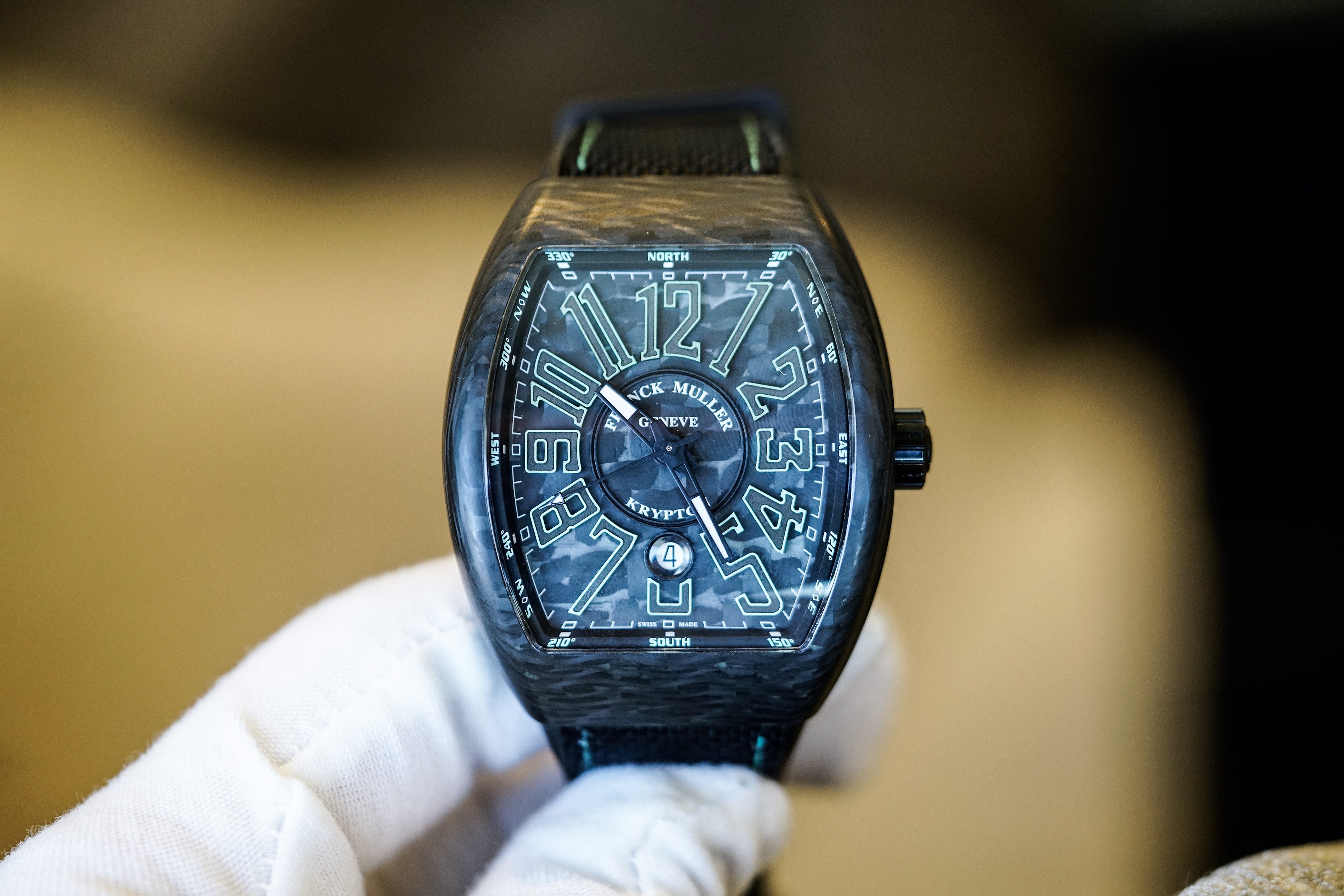 FS Franck Muller Vangaurd Krypton Carbon Case V45SCDT Super