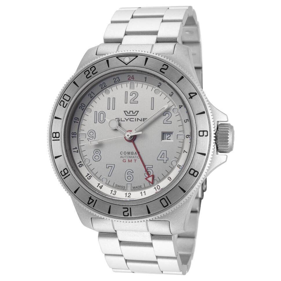 Glycine Combat Sub GL0330 Men s Swiss Made GMT Automatic 46mm