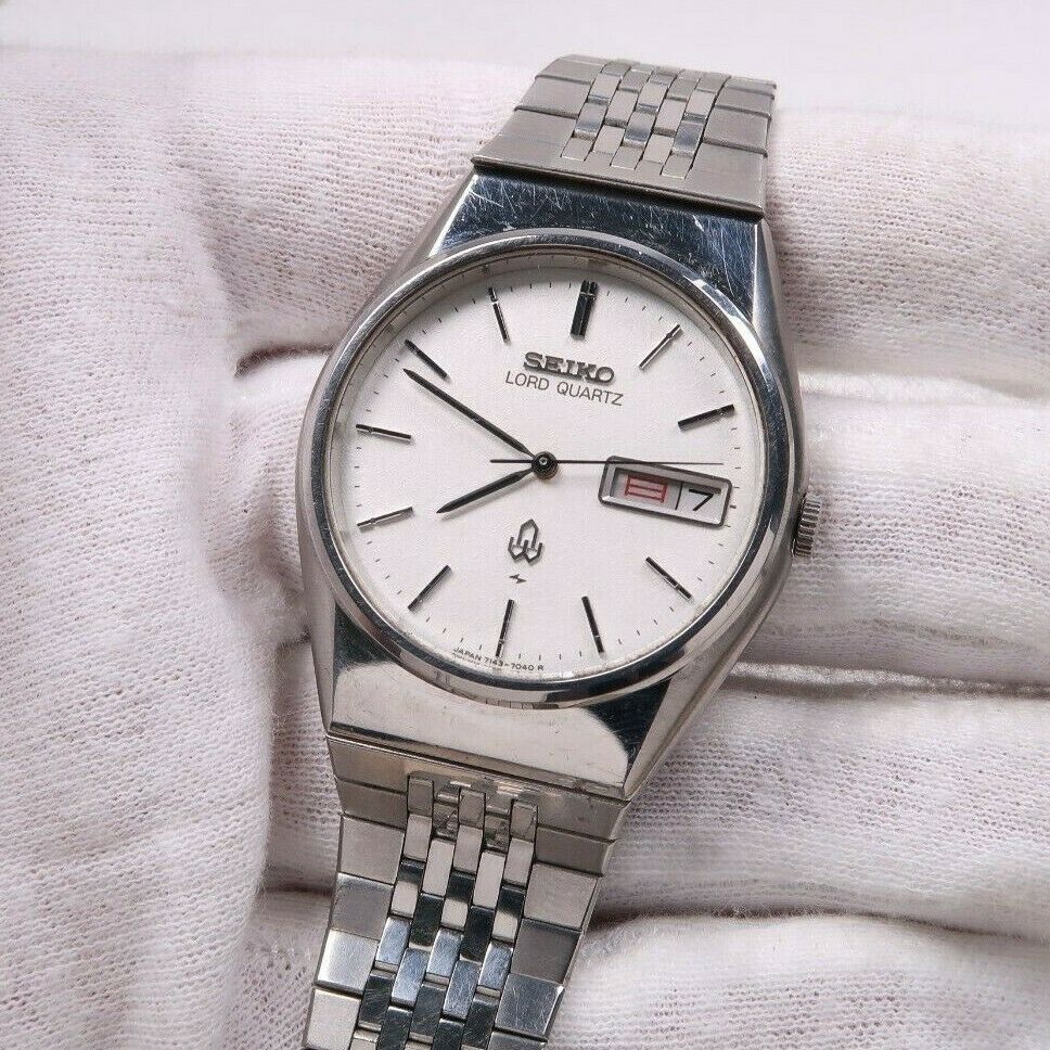 セイコー SEIKO ロードクオーツ デイデイト 7143-7030 和紙の