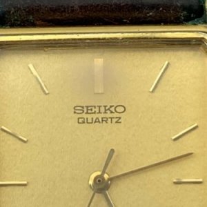 Vintage Seiko Quartz 5Y31-5A30 Tank Men's Wrist Watch Gold-tone