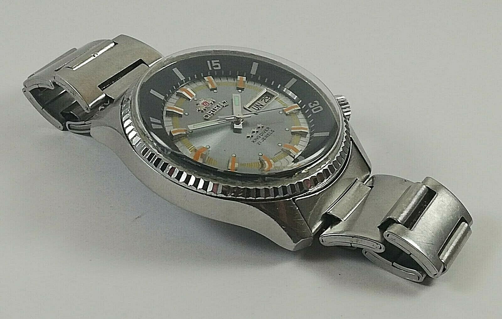 Vintage ORIENT KING DIVER Automatic 21 Jewels Watch 0469620 Japan 