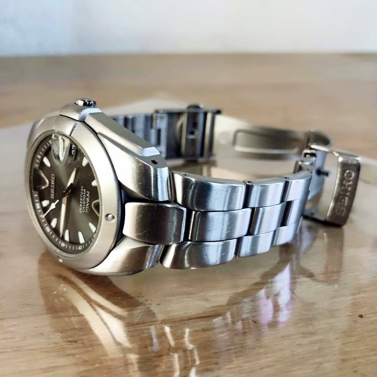 SEIKO PERPETUAL CALENDAR 8F32-0040 Titanium | WatchCharts