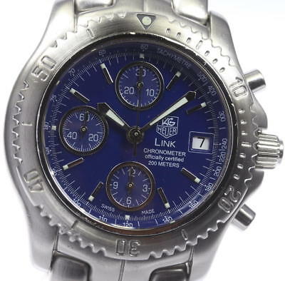 TAG HEUER LINK Chronograph CT5110 Blue dial Automatic Men s