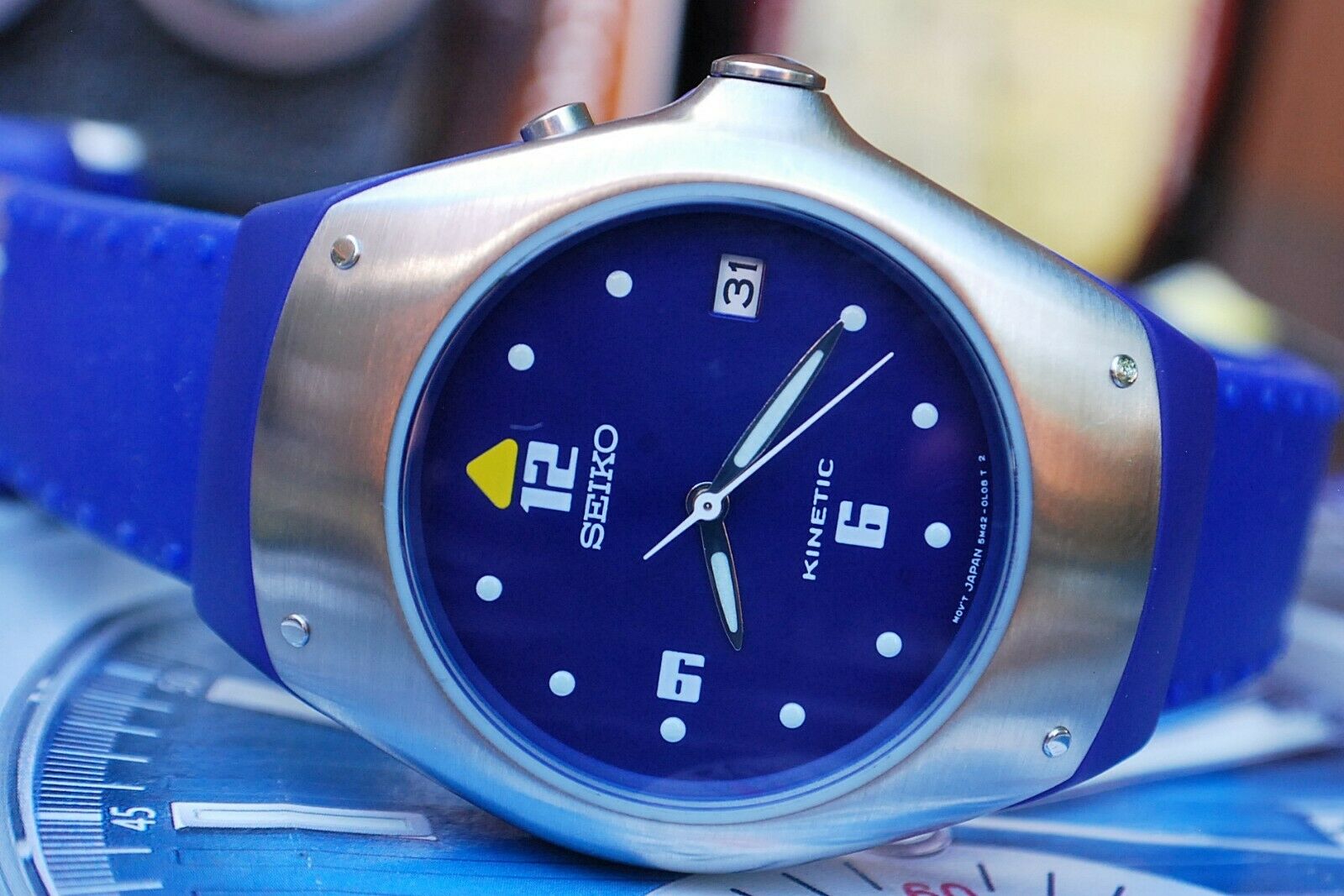 seiko kinetic blue