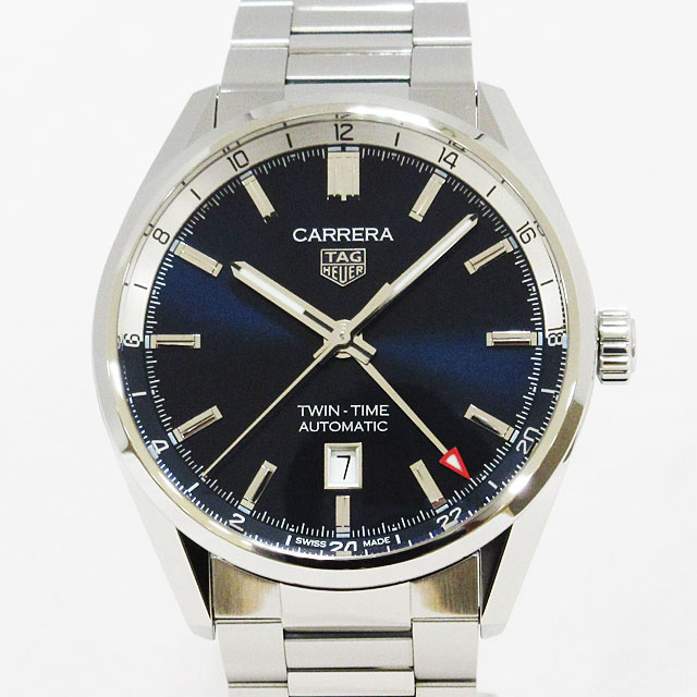 TAG Heuer Calibre 7 Twin Time Stainless Steel WBN201A