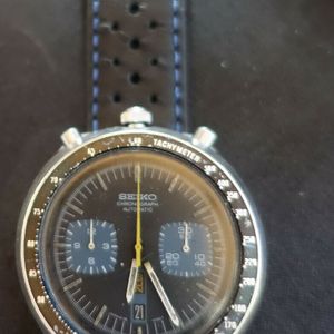 Uhr Seiko Bullhead Chronograph Automatic 6138-0040 - Schwarz Blau |  WatchCharts