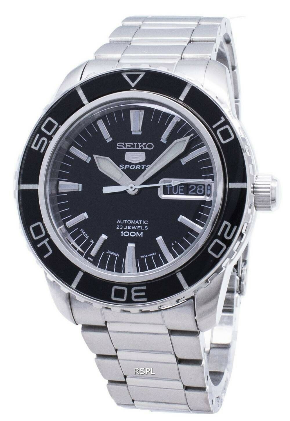 Seiko Fifty Five Fathoms 43mm Stainless Steel Case Silver Strap ...