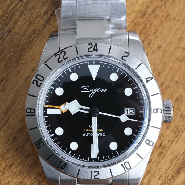 Montre Sugess Heritage S431 Automatique GMT - Boîtier Acier 39,5 Mm - Cadran Blanc - Neuf Avec Boîte