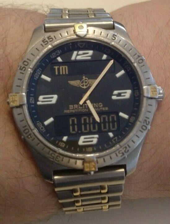 Breitling Aerospace Repetition Minutes Watch F65362 Titanium case