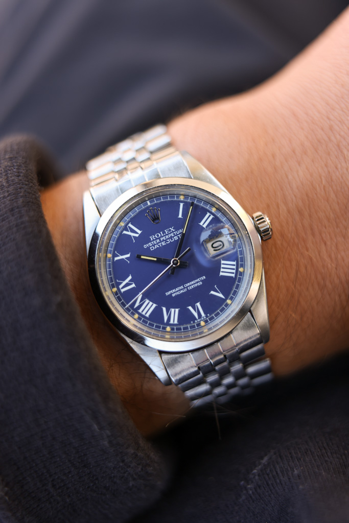 WTS 1975 Rolex Datejust Ref. 1600 Blue Buckley Dial