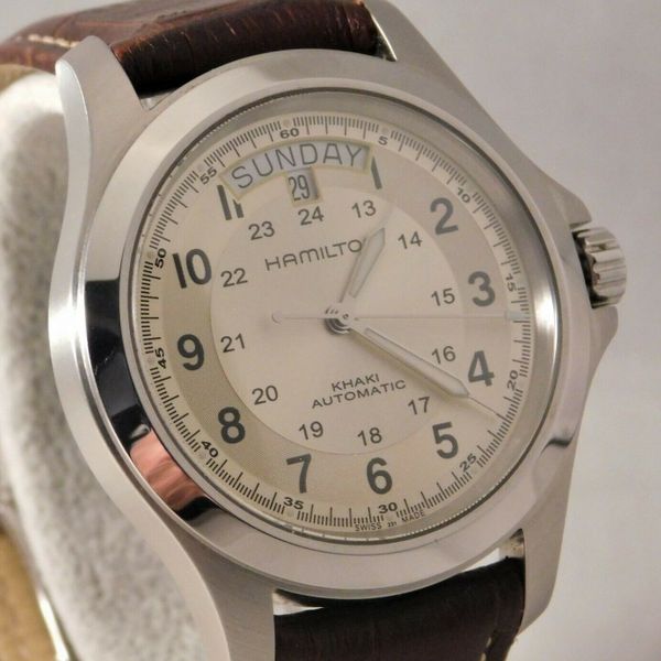 Hamilton Khaki Field King Day/Date H644550 Swiss Automatic SS Mens Watch...40mm WatchCharts