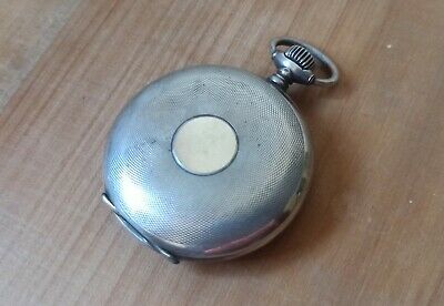 VINTAGE 0.900 SILVER LONGINES HUNTER CASE SWISS POCKET WATCH FROM