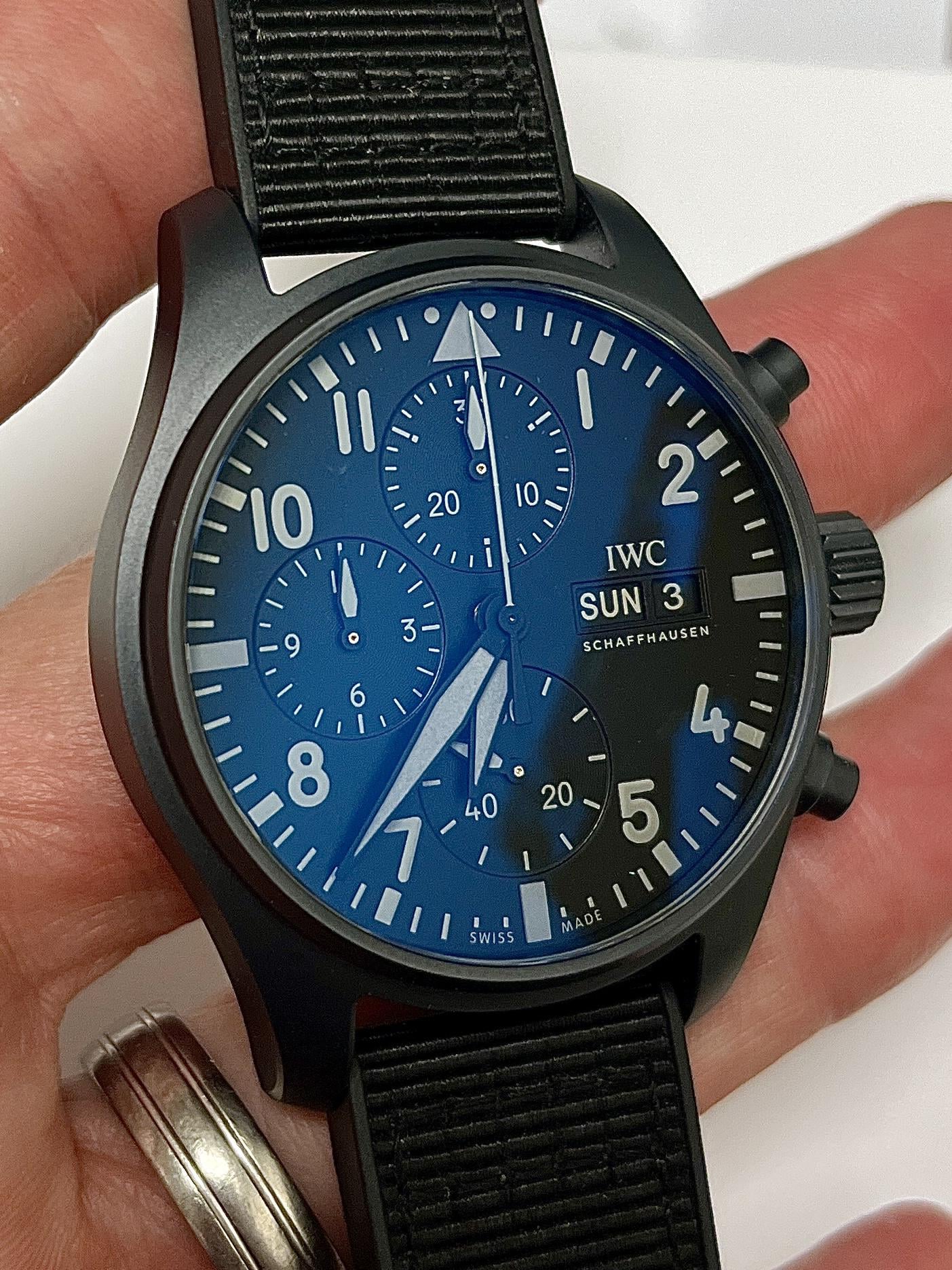 Iwc top gun hot sale ceratanium price