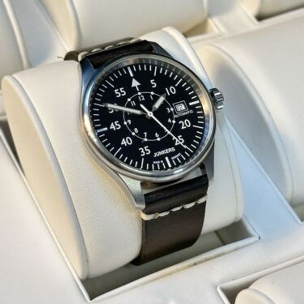 Junkers 6258-2 - Orologio Automatico Da Uomo | Quadrante Analogico, Cinturino In Pelle, Design Classico E Elegante - 3
