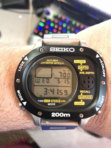 1990 Vintage Seiko Scuba Master Watch M726-5A00 Near Perfect