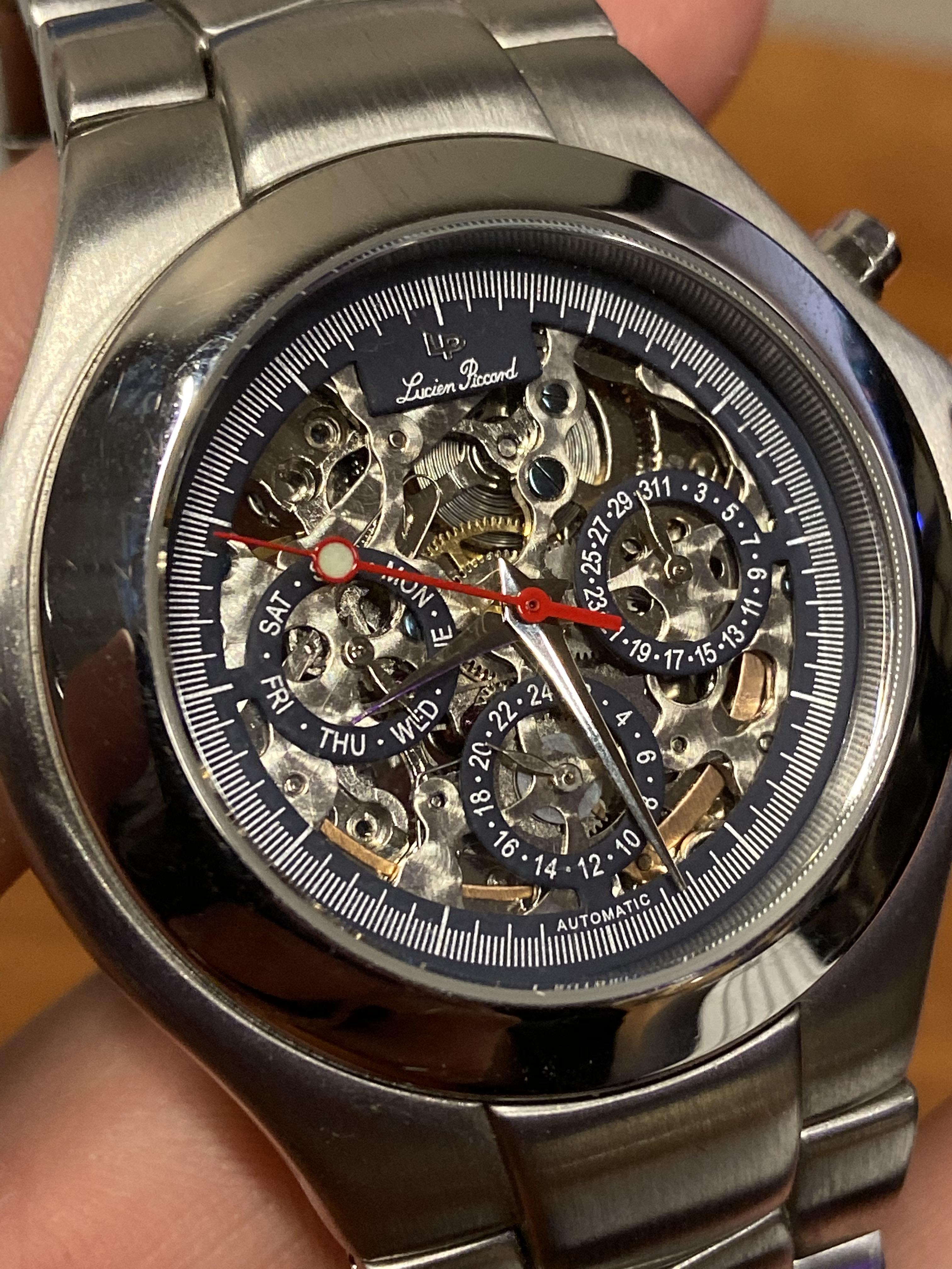 WTS Lucien Piccard ref. 26503BU Affordable Skeleton WatchCharts Marketplace