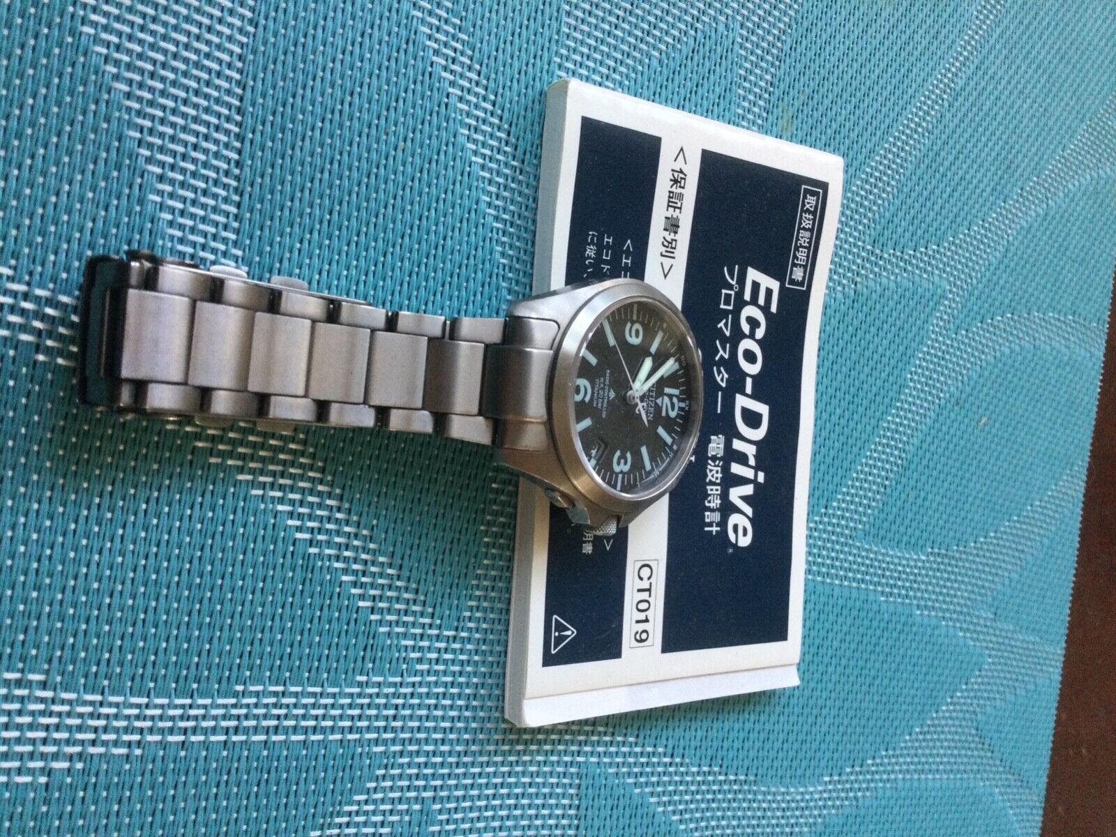 Rare JDM Citizen Promaster Eco Drive Titanium Duratect H414