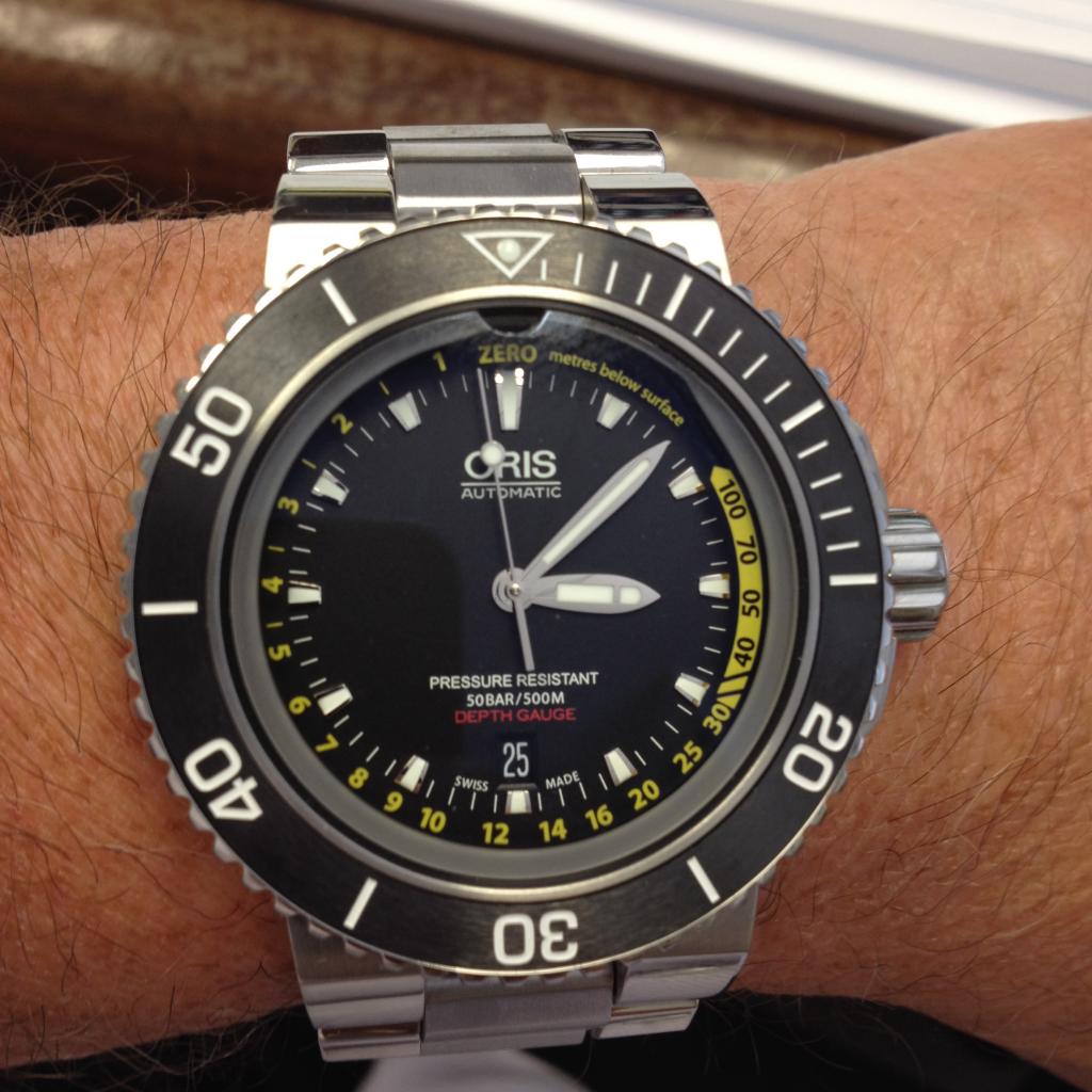 SOLD!! ORIS DEPTH GAUGE, 46MM, 500M, FULLKIT (Ref. No. 733 7675 4154