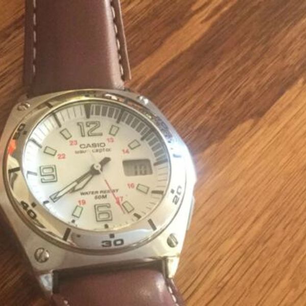 Casio Waveceptor 4303 Radio Controlled Atomic Watch New Battery Works