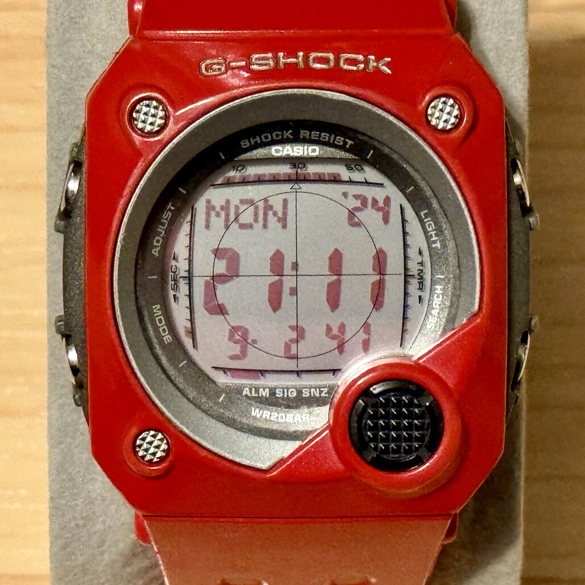 WTS Casio G Shock G 8000F 4 Sniper Vintage Red Out Men s Digital Watch 8000 WatchCharts Marketplace