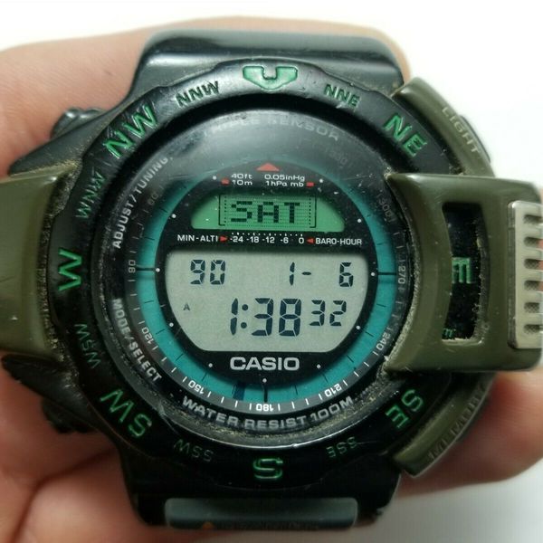 Casio Triple sensor ATC 1000 Watch Module 1170 Thermo, ALTI-BAROMETER ...