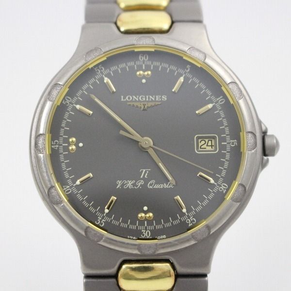 [Used] Longines Conquest VHP Quartz Men's Watch Titanium Combi Gray ...