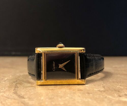 Vintage 18K Gold Electroplated CARTIER Tank ETA 2512-1