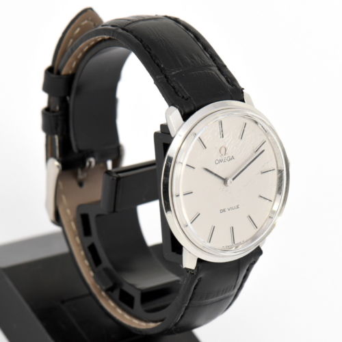 Auth Omega De Ville TOOL.104 SS/Leather Hand-winding Men's Watch J