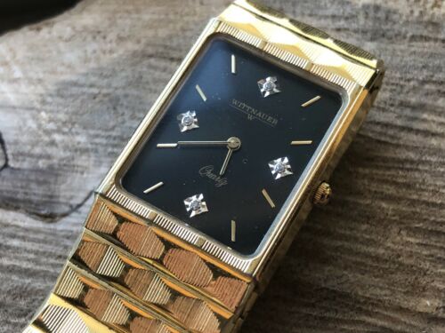 Longines Wittnauer Vintage Quartz Men s Gold Wrist Watch w Box