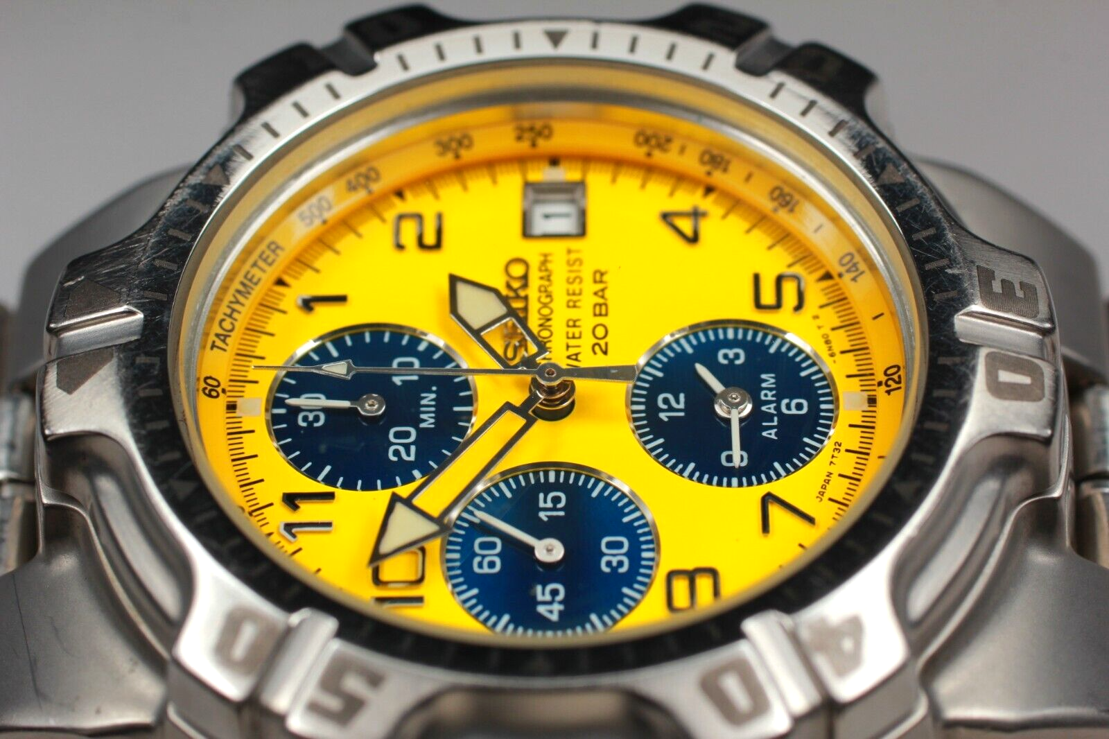 EXC+5】 Seiko SBBP053 Chronograph 7T32-6K50 Yellow Dial