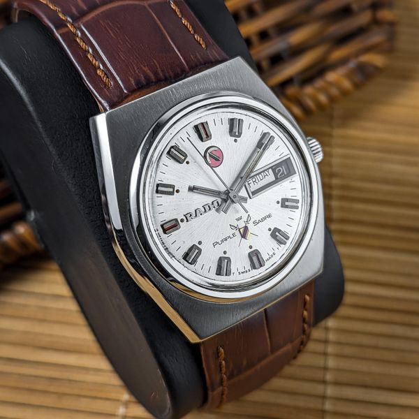 WTS] Vintage Rado Purple Sabre ???? - Sunburst Dial - 25J 