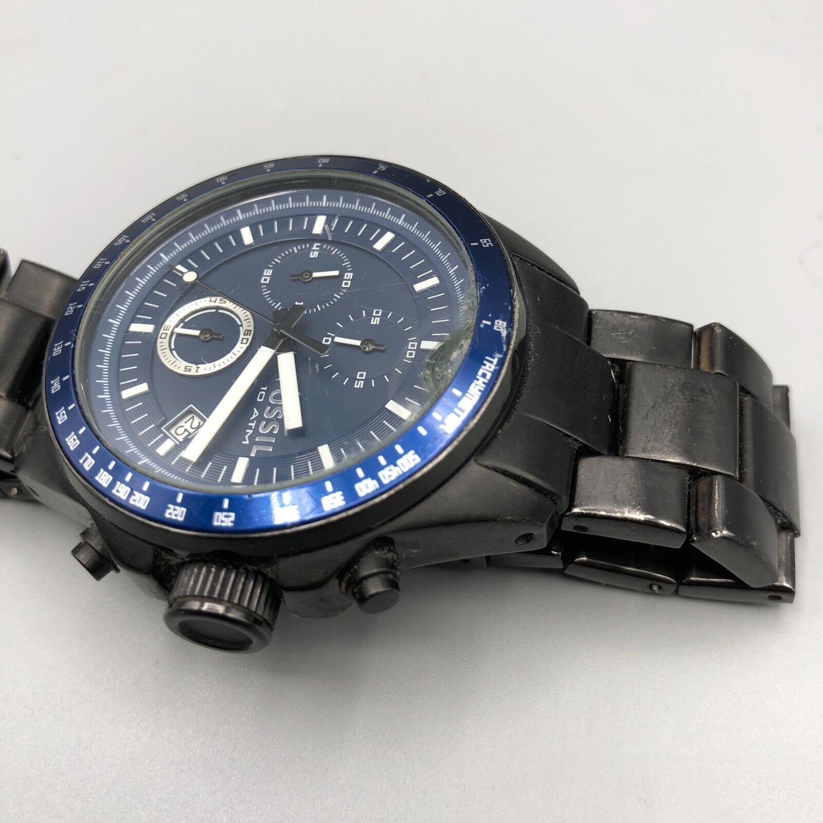 Genuine Fossil Decker Chronograph Blue Dial Men
