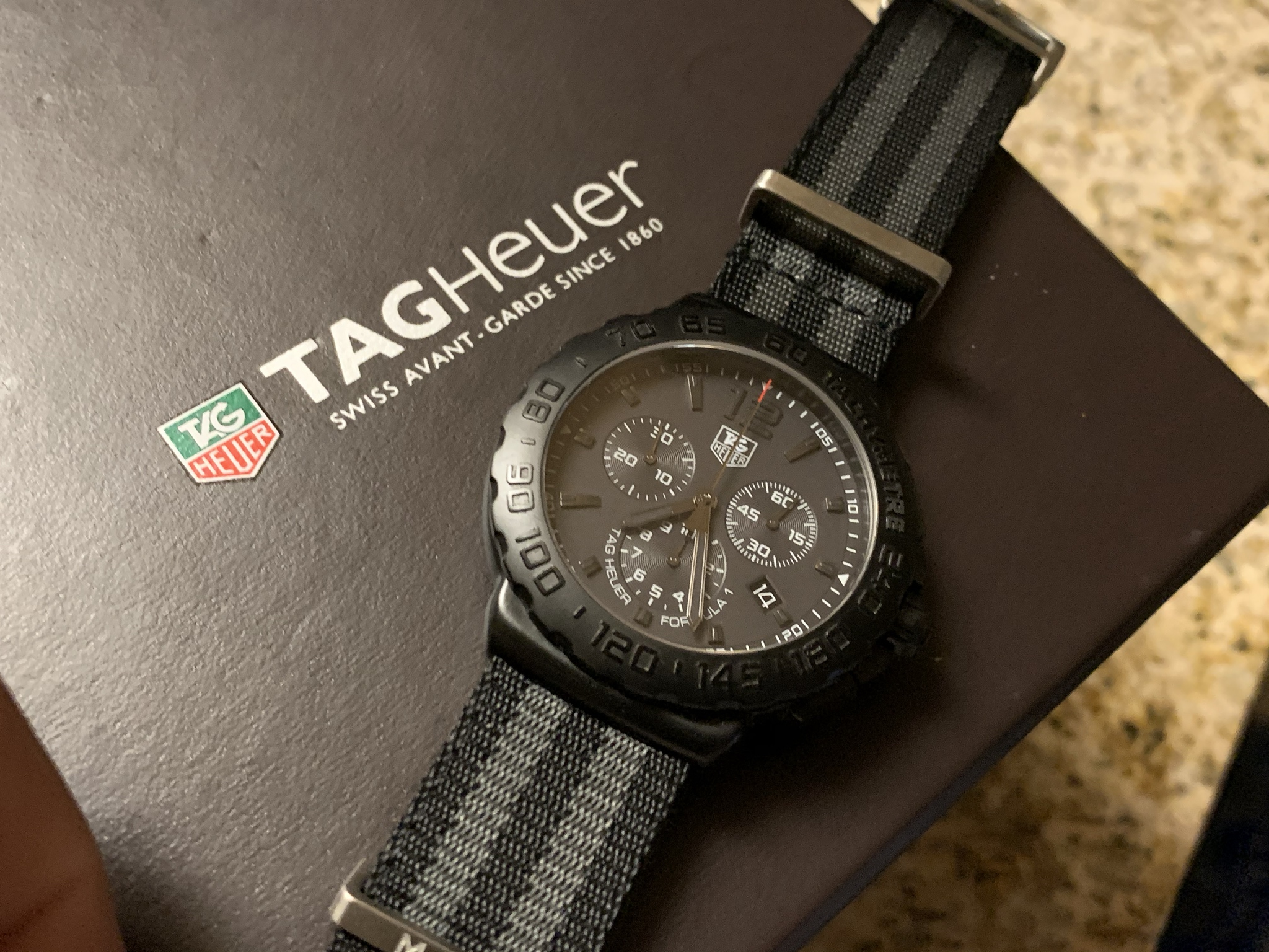 WTS Tag Heuer Formula 1 Stealth Chronograph CAU1114 Jason Bourne