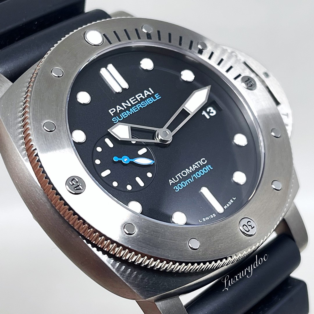 FS.BNIB PANERAI SUBMERSIBLE TITANIUM AUTOMATIC 47MM WATCH PAM 2305