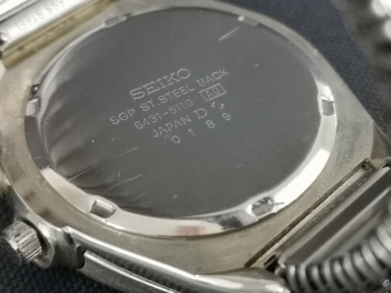 Rare Vintage Seiko Kinetic Watch 6431-5110 Day Date Original