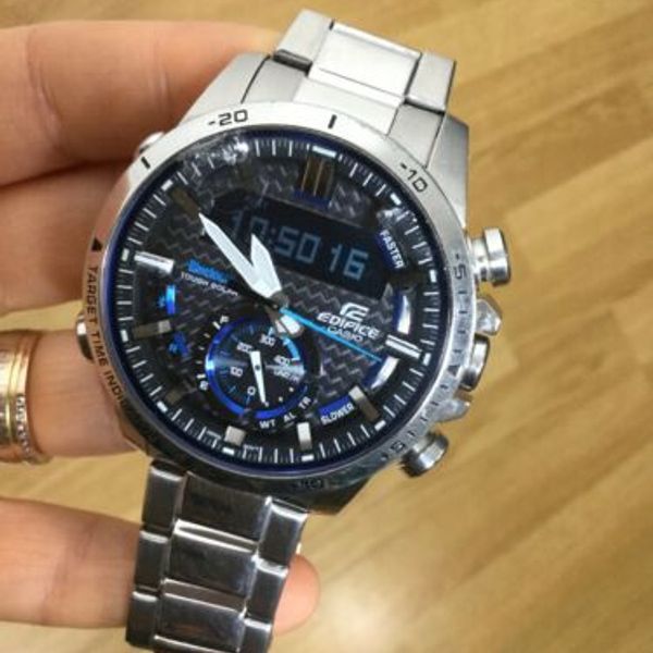 Mens Casio Edifice Tough Solar Bluetooth Watch 5537 ECB 800 READ WatchCharts Marketplace