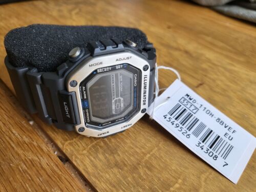 MWD-110H-8BVEF Dual W/R Casio Time WatchCharts | Illuminator Collection Marketplace 100m