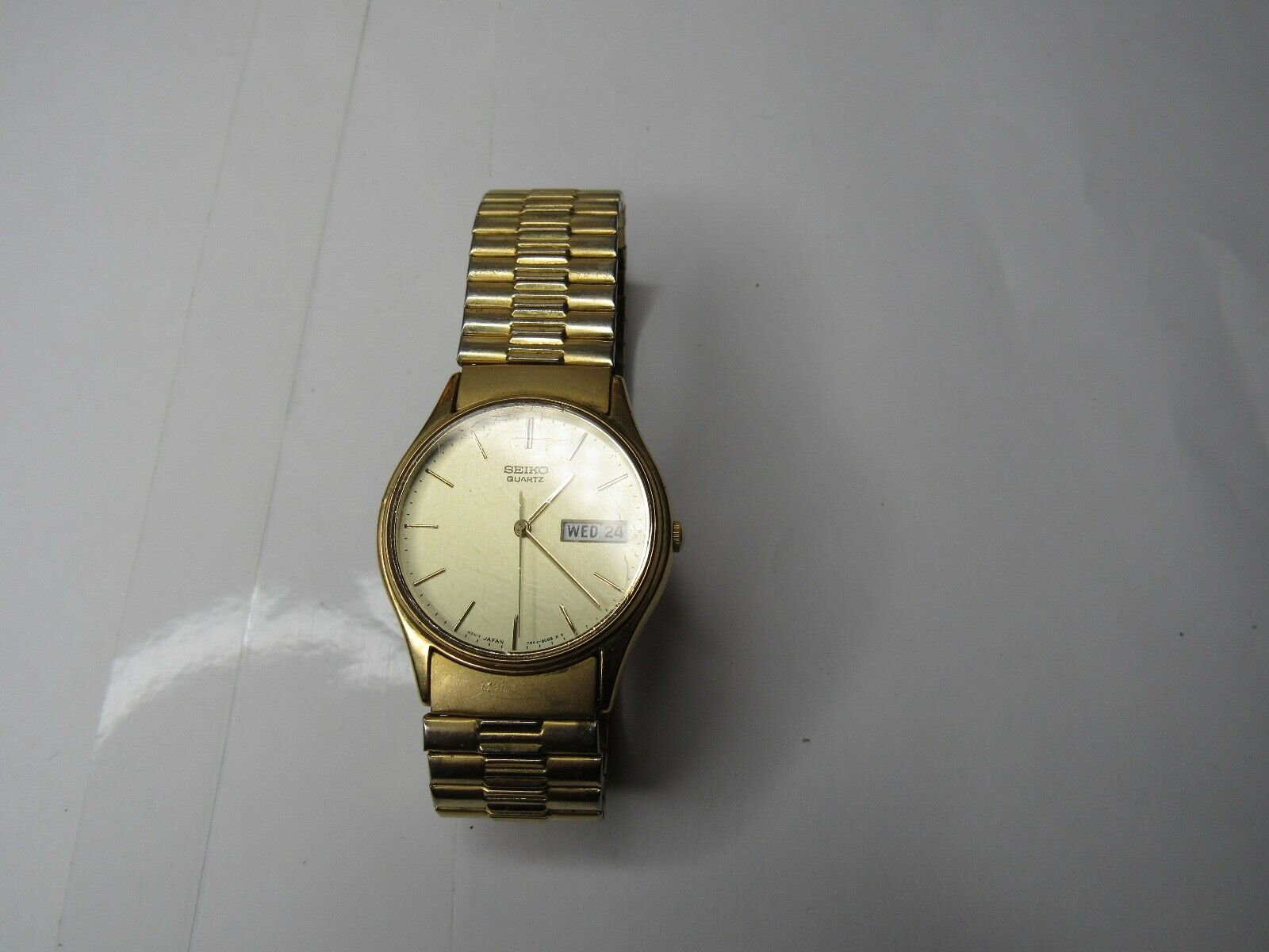 Vintage Seiko 7N43-8A89 R1 Gold Plated Case Day/Date Men's All Original |  WatchCharts