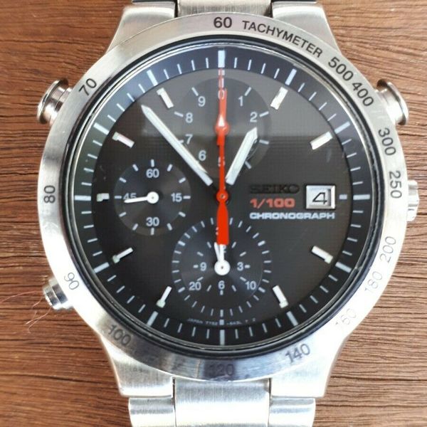 SEIKO 7T52-6A30 QUARTZ 1/100 CHRONOGRAPH SPEEDMASTER JDM | WatchCharts  Marketplace