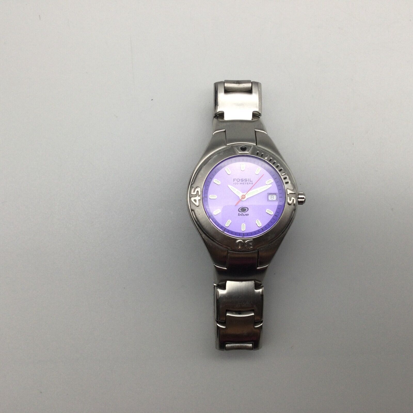 Fossil ladies watch hot sale purple face